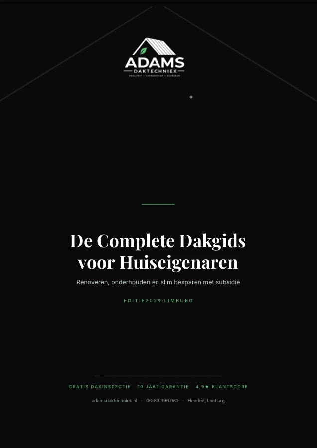 Cover van De Complete Dakgids voor Huiseigenaren — Editie 2026